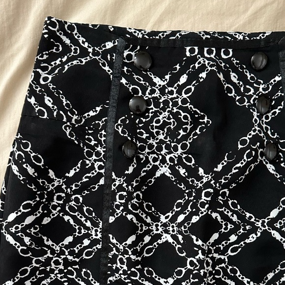 Worthington Sexy Chic Long Printed Pencil Skirt High Waist Corset Detail Size-4 - Picture 6 of 8